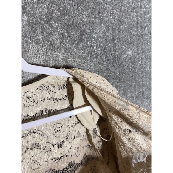 R & M Richards Lace Open Front Iridescent Cardigan Womens Size 14WP Petite‎ NWT - Picture 7 of 9